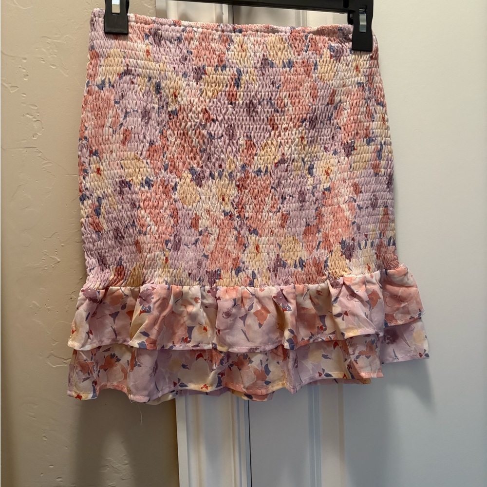 Chic Floral Pencil Skirt - Multicolor